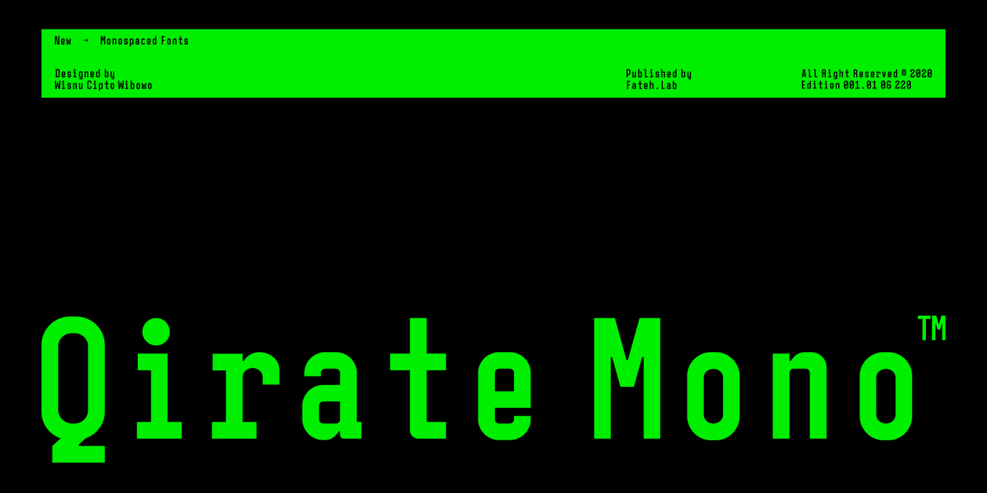 Qirate Mono Font